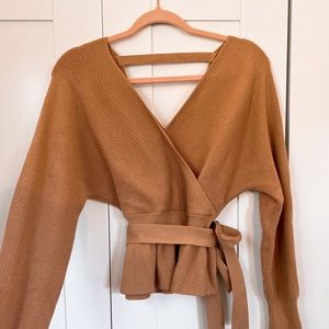 Amazon Peplum Tie Sweater